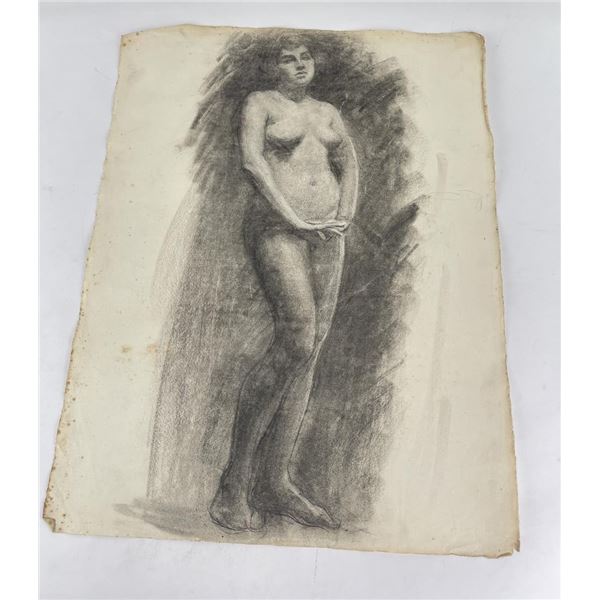 Frederick Kress Drawing Nude Study California