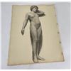 Image 1 : Frederick Kress Drawing Nude Study California