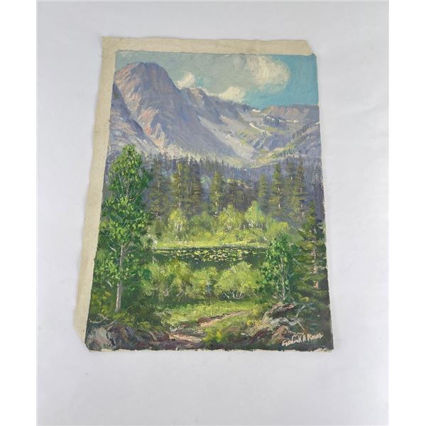 Frederick Kress Painting Lily Lake California