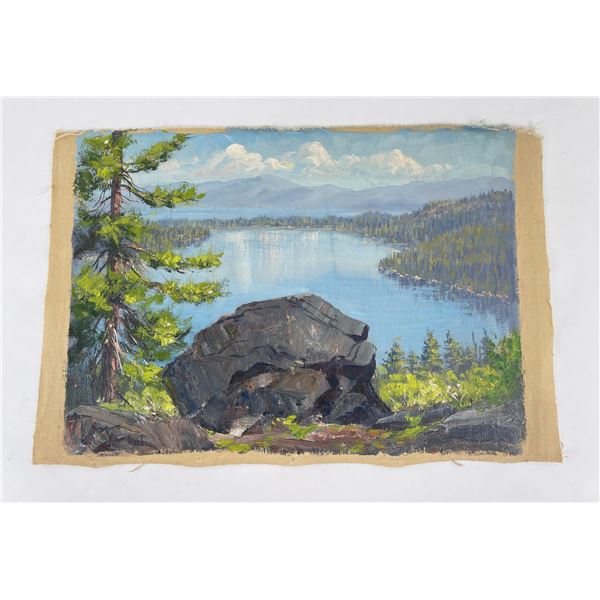 Frederick Kress Painting Lake Tahoe California