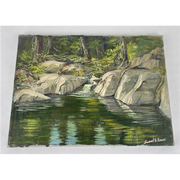 Frederick Kress Painting Lake Tahoe California