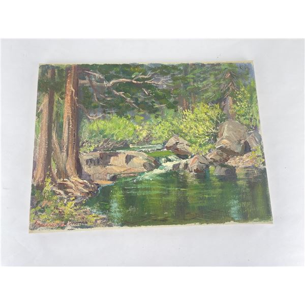Frederick Kress Painting Lake Tahoe California
