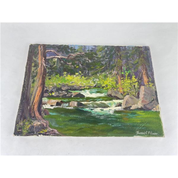 Frederick Kress Painting Lake Tahoe California