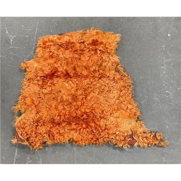 Cowboy Orange Angora Wool Chap Repair Material