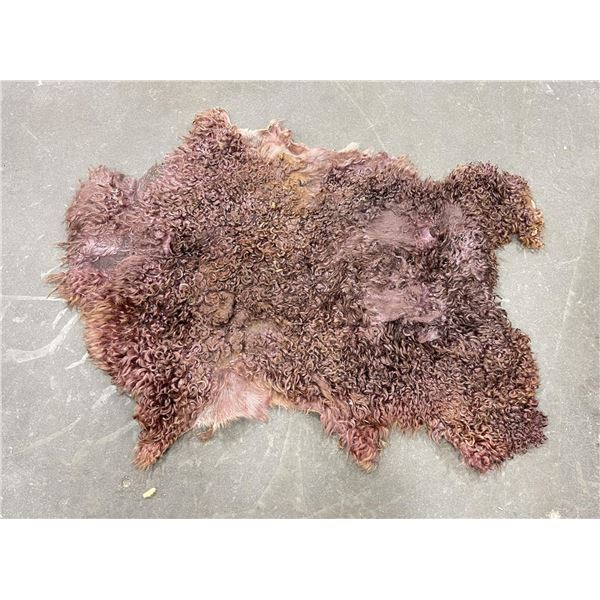 Cowboy Purple Angora Wool Chap Repair Material