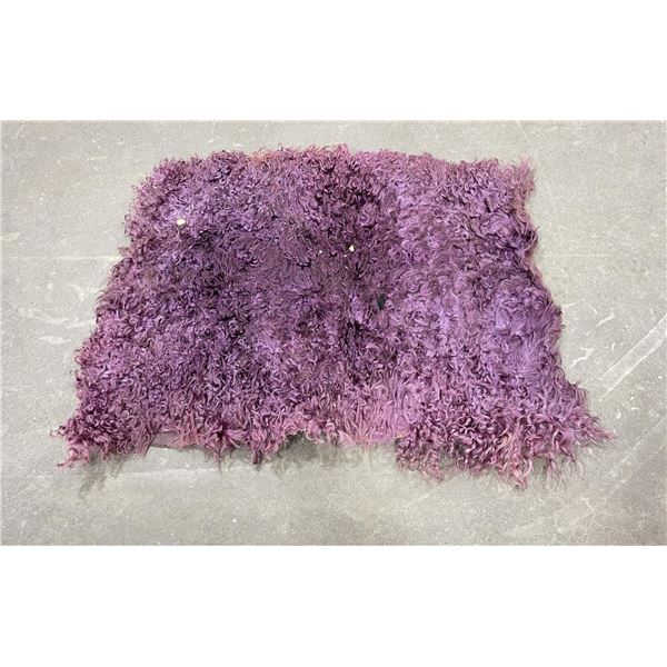 Cowboy Purple Angora Wool Chap Repair Material