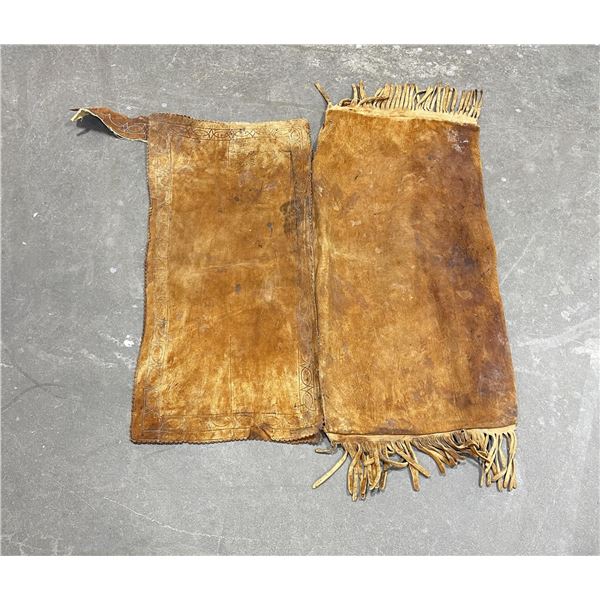 Antique Spanish Colonial Leather Saddle Bags