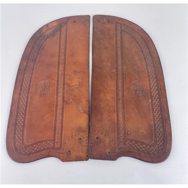 Antique Hermann Heiser Cowboy Saddle Fenders