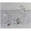 Image 2 : Pair of Orrefors Art Glass Figures