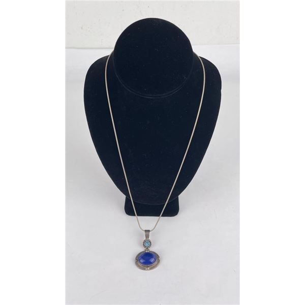 Sterling Silver Lapis Lazuli Necklace