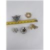 Image 3 : Rhinestone Costume Jewelry Brooches