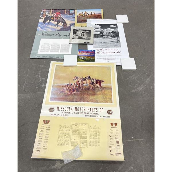 Collection of Montana Calendars and Posters
