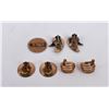 Image 2 : Mid Century Copper and Enamel Earrings
