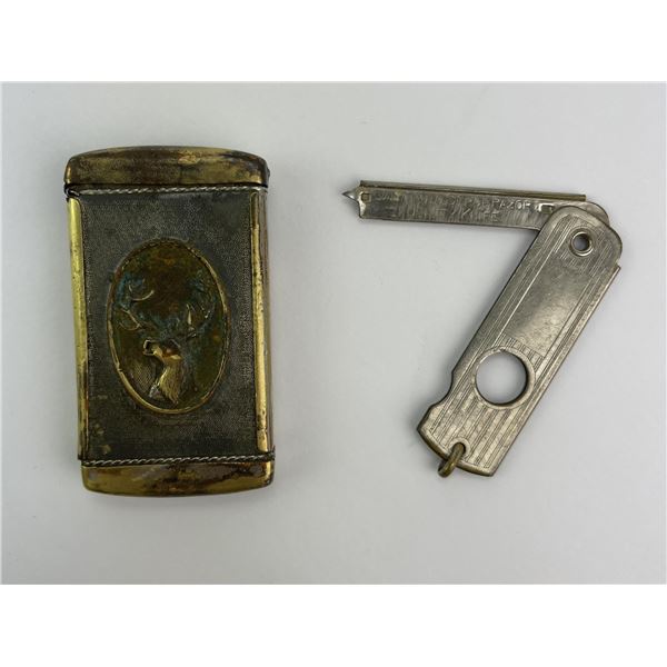BPOE Elks Match Safe and Cigar Cutter