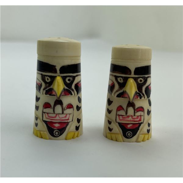 Alaskan Eskimo Totem Pole Salt Pepper Shakers