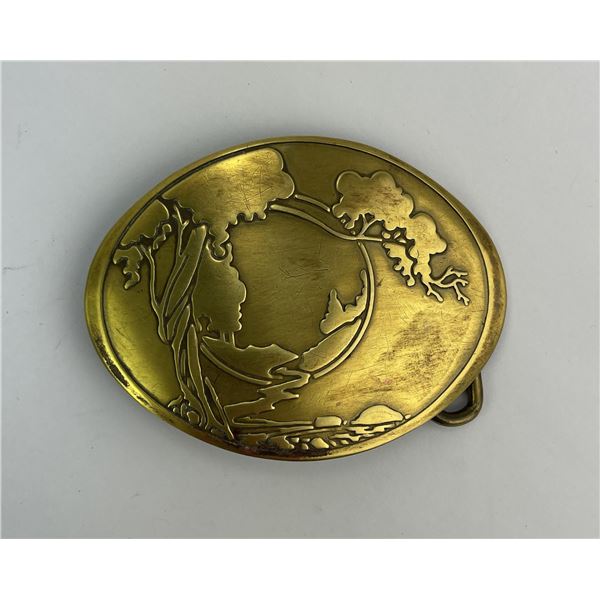 1960s Earth First Hippie Belt Buckle