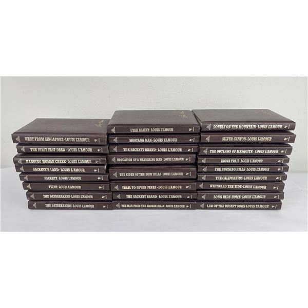 25 Volumes Louis L'Amour Bantam Books Leatherette