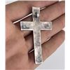 Image 2 : Navajo Sterling Silver Turquoise Inlay Cross