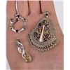 Image 2 : Sterling Silver Semi Precious Stone Pendants