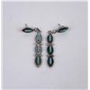 Image 1 : Zuni Sterling Turquoise Petit Point Earrings