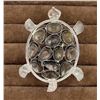 Image 2 : Lemon Quartz Sterling Silver Turtle Necklace
