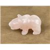 Image 1 : Alaskan Eskimo Inuit Carved Rose Quartz Bear