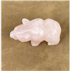 Image 5 : Alaskan Eskimo Inuit Carved Rose Quartz Bear