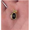 Image 2 : 14k Yellow Gold Sapphire Necklace Pendant