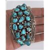 Image 1 : Stunning Sterling Silver Navajo Turquoise Bracelet