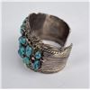 Image 2 : Stunning Sterling Silver Navajo Turquoise Bracelet