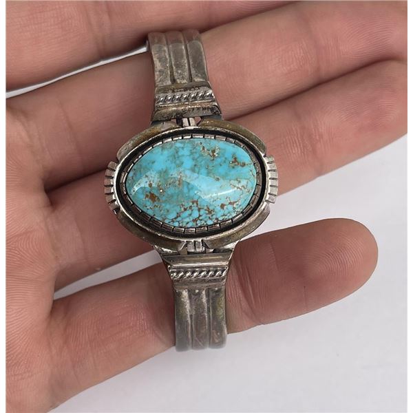 Delbert Vandever Navajo Turquoise Bracelet