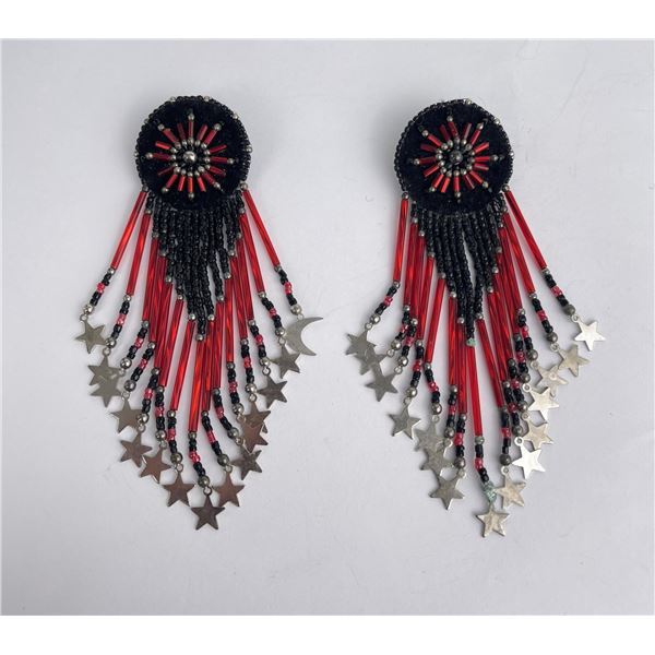American Indian Made Beaded Earrings