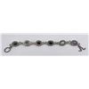 Image 2 : Semi Precious Stone Sterling Silver Link Bracelet