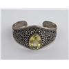 Image 1 : Sterling Silver Peridot Cuff Bracelet