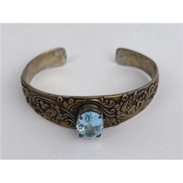 Sterling Silver Blue Topaz Bracelet