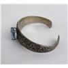 Image 2 : Sterling Silver Blue Topaz Bracelet