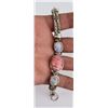Image 1 : Sterling Silver Moonstone Rhodochrosite Bracelet