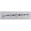 Image 1 : Mother of Pearl Sterling Silver Link Bracelet
