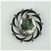 Image 2 : Old Pawn Navajo Sterling Silver Turquoise Brooch