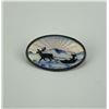 Image 1 : Norwegian Enamel Sterling Silver Brooch