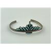 Image 1 : Zuni Petit Point Turquoise Sterling Bracelet
