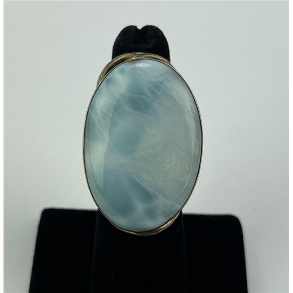 Larimar Sterling Silver Ring