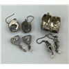 Image 2 : Group of Sterling Silver Earrings