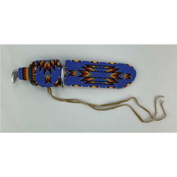 Native American Indian Beaded Buck 119 Knife