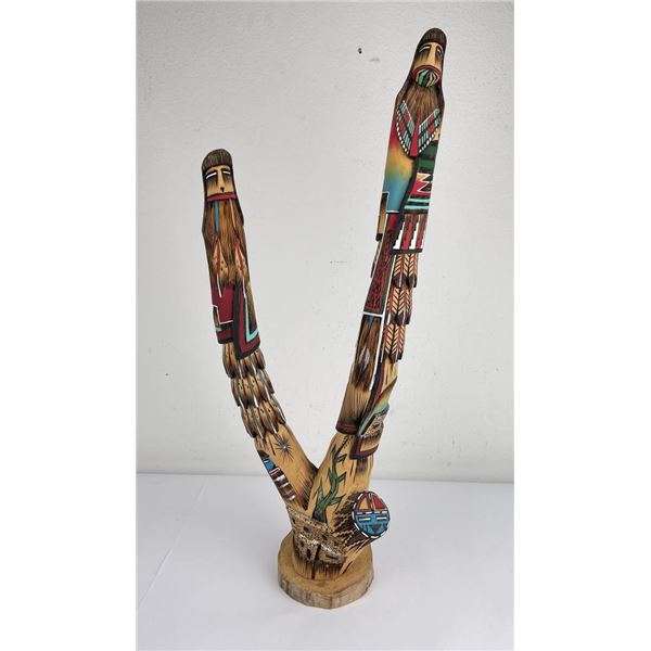 Hopi Indian Kachina Doll Shalako Long Hair