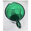 Image 5 : Blenko Forest Green Glass Water Pitcher