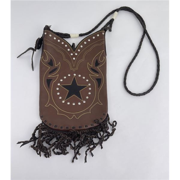 Montana Silversmiths Leather Cowboy Purse
