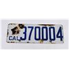 Image 1 : 1919 Porcelain California License Plate