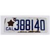 Image 1 : 1919 Porcelain California License Plate