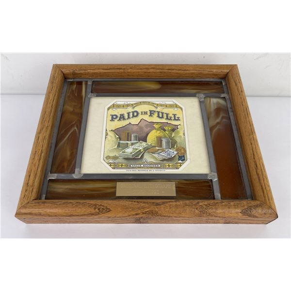Paid in Full Cigar Box Label